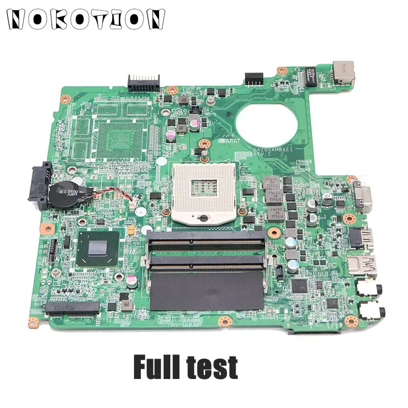 NOKOTION материнская плата для ноутбуков Acer aspire NB.V7B11.001 DAZQSAMB6E1 HM67 UMA DDR3 1/2/2/4/3