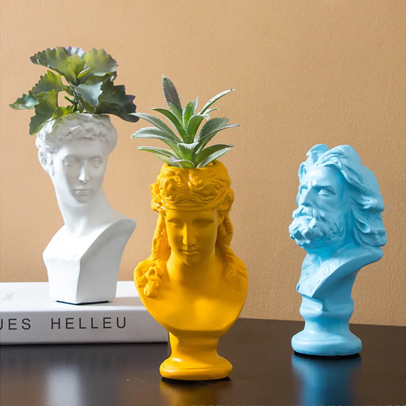 Ins скандинавский Венус штукатурка цветочный горшок Давид Горшечное растение