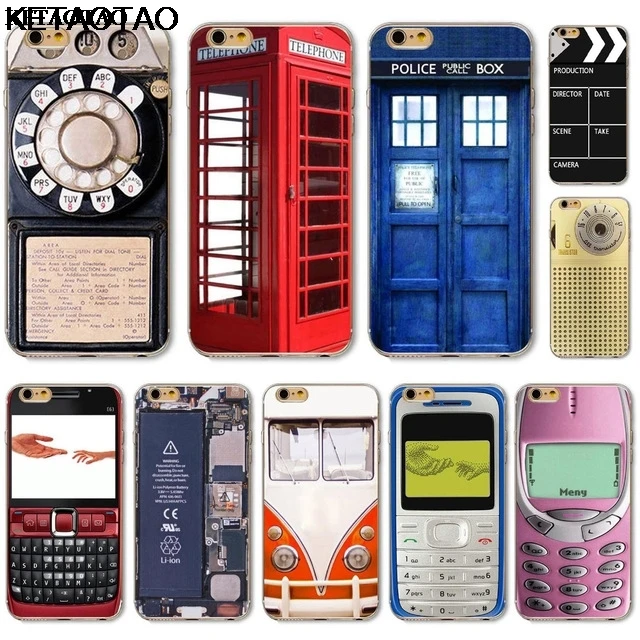 Забавные чехлы для телефонов KETAOTAO со старой камерой 3310 дюйма iPhone 4S 5C 5S 6 6S 7 8 Plus X