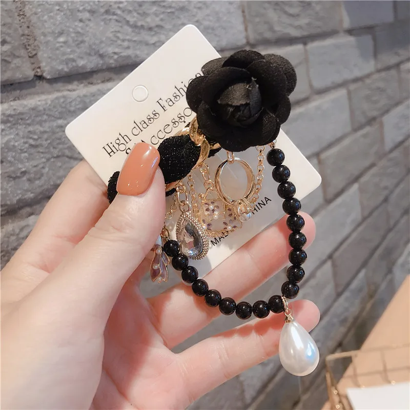 Роскошная Жемчужная Брошь CC ювелирное изделие цветы Камелия отворот булавки No 5