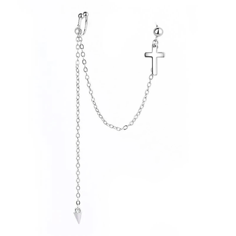 Женские длинные серьги цепочки hferich корейские с крестом для мальчиков и женщин