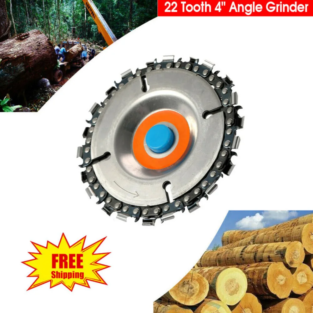4 дюймовый шлифовальный диск цепная пила с 22 зубьями для резьбы по дереву