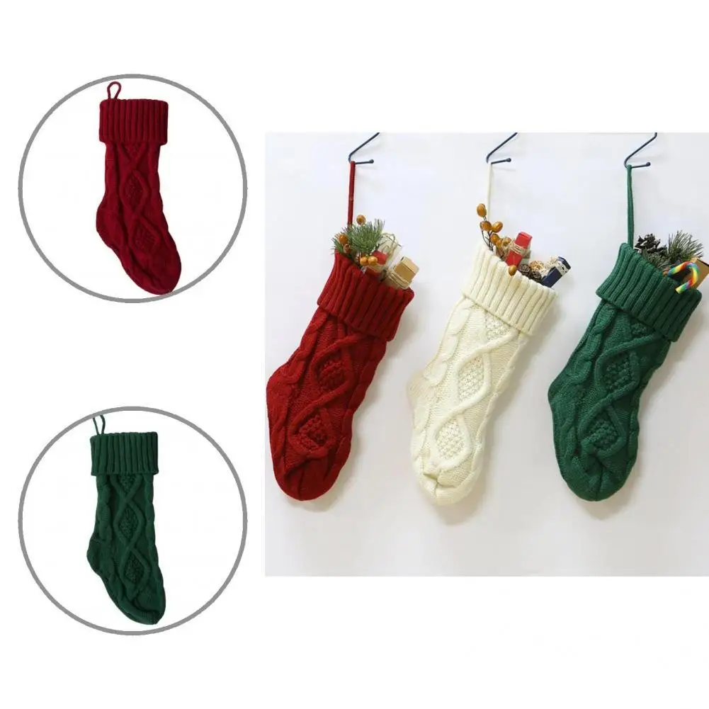 

Hanging Stockings Multi Colors Christmas Stockings Washable Large Capacity Modern Attractive Xmas Stockings Gifts Bags