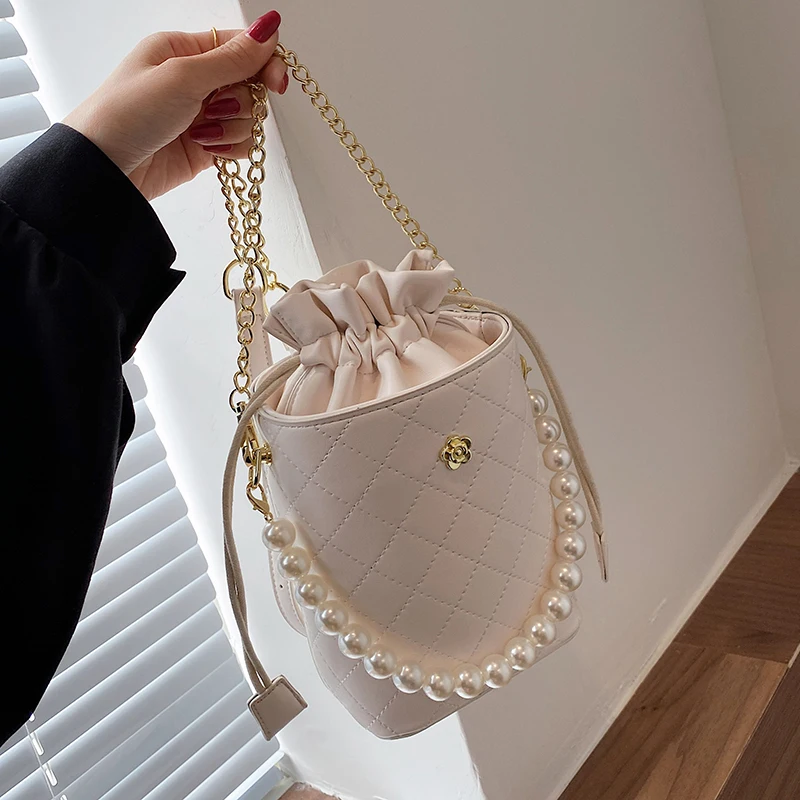 

Модная сумка на плечо с жемчужной цепочкой, сумка-мешок, роскошные сумки, женские сумки, дизайнерские сумки через плечо для женщин