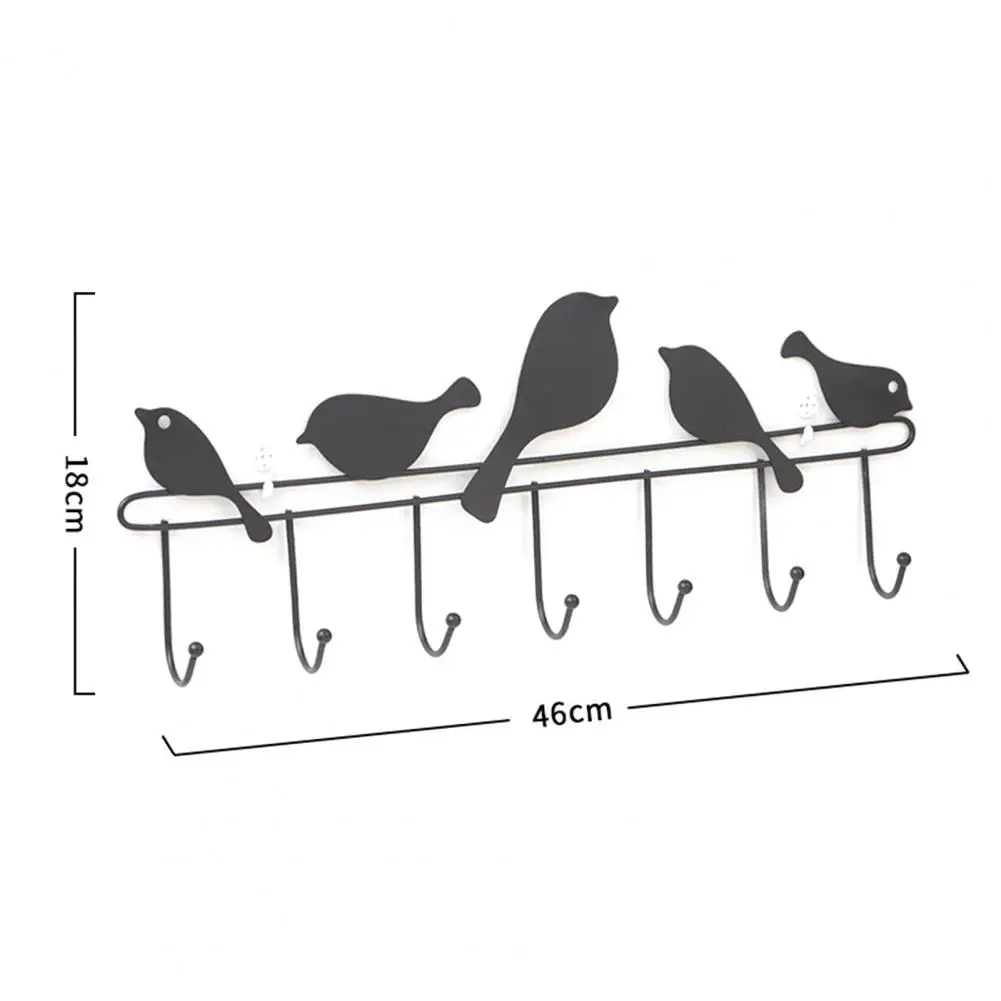 

60% Hot Sales! Hook Bird Design Wall-Mounting Kitchen Accessories Load-bearing Hanging Storage Holder for Kitchen