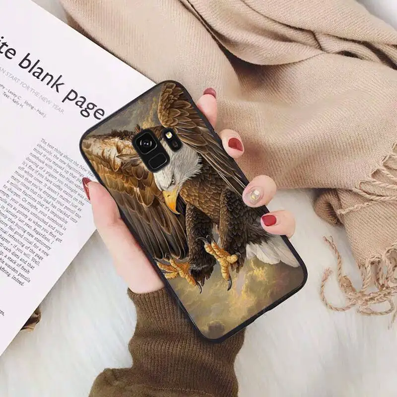 

animal Bald Eagle Domineering design Phone Case For Samsung Galaxy S5 S6 S7 S8 S9 S10 S10e S20 edge plus lite accessories