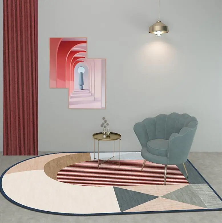 Koop Ins Woonkamer Badkamer Tapijt Nordic Onregelmatige Geometrische Tapijten Creatieve Slaapkamer Bed Deken Deken Moderne Yoga Teppich Mat