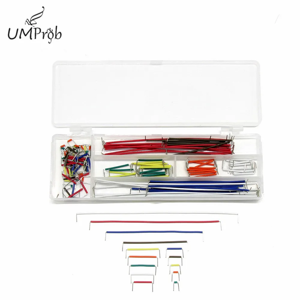 140 Pcs U Shape Solderless Breadboard Jumper Cable Wire Kit for arduino Raspberry pi Diy | Электронные компоненты и