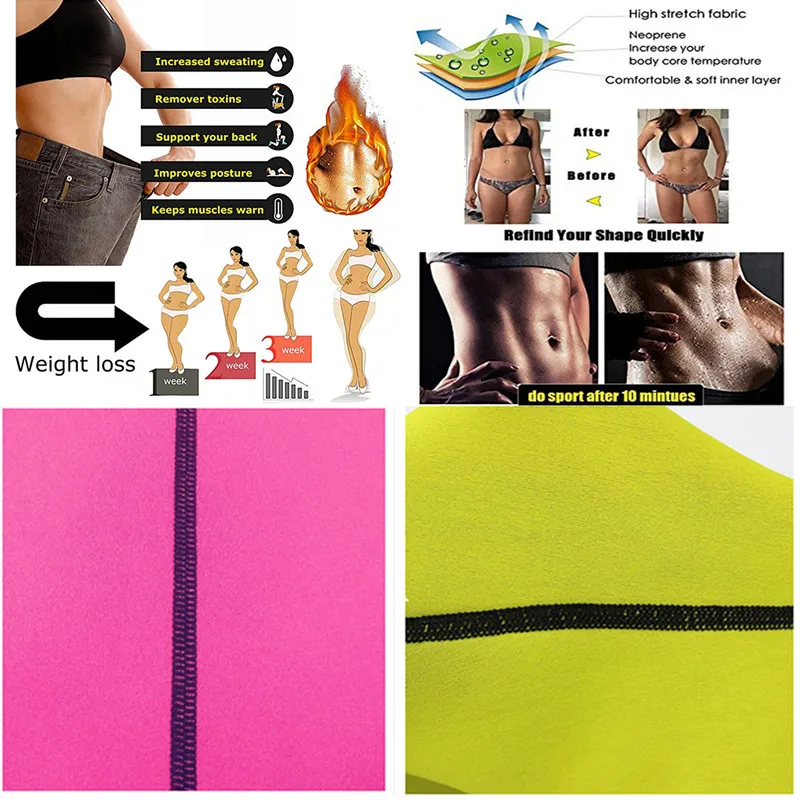Неопреновый тренировочный жилет для похудения снижения веса Женский тренажер