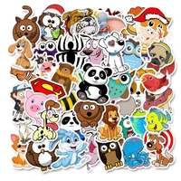 50pcs animal stickers pack for on the laptop fridge phone skateboard travel suitcase cute cartoon vsco sticker