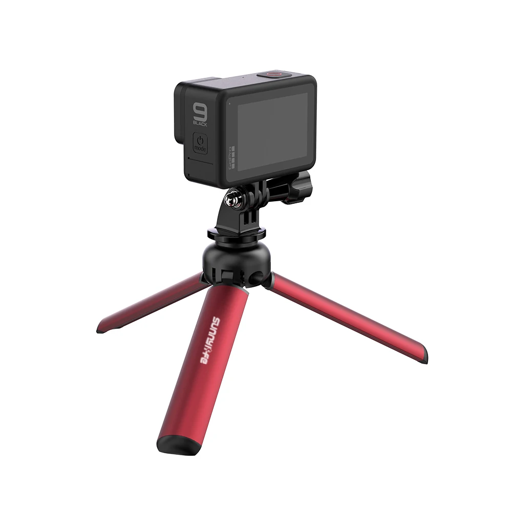 Ручная селфи палка из алюминиевого сплава мини штатив подставка для GoPro Hero 9/OM4/Osmo