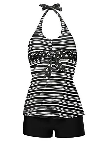 Женский мягкий с высокой талией Тонкий танкини набор купальный