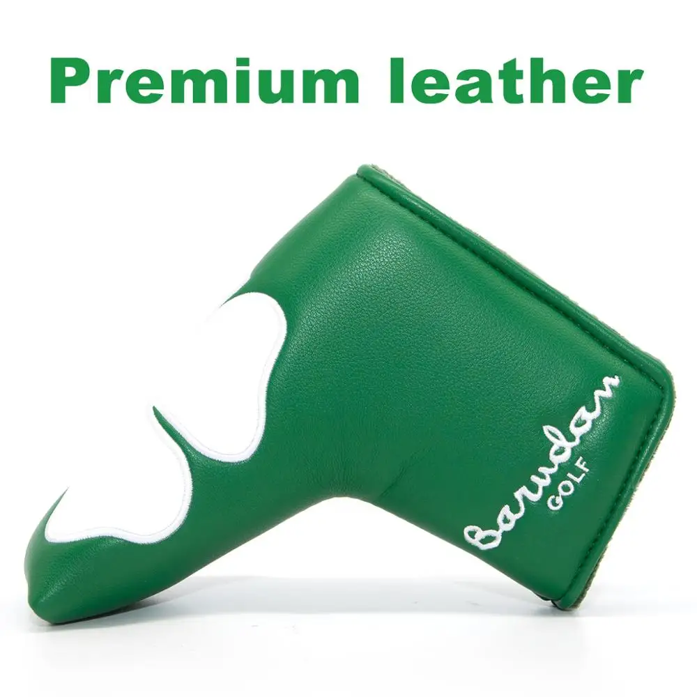 Новинка кожаный чехол Lucky с четырьмя листьями клевера для клюшки гольфа лезвием