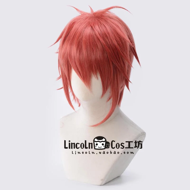 Парик для косплея IDOLiSH7 Nanase Riku красные короткие волосы парик взрослых мужчин