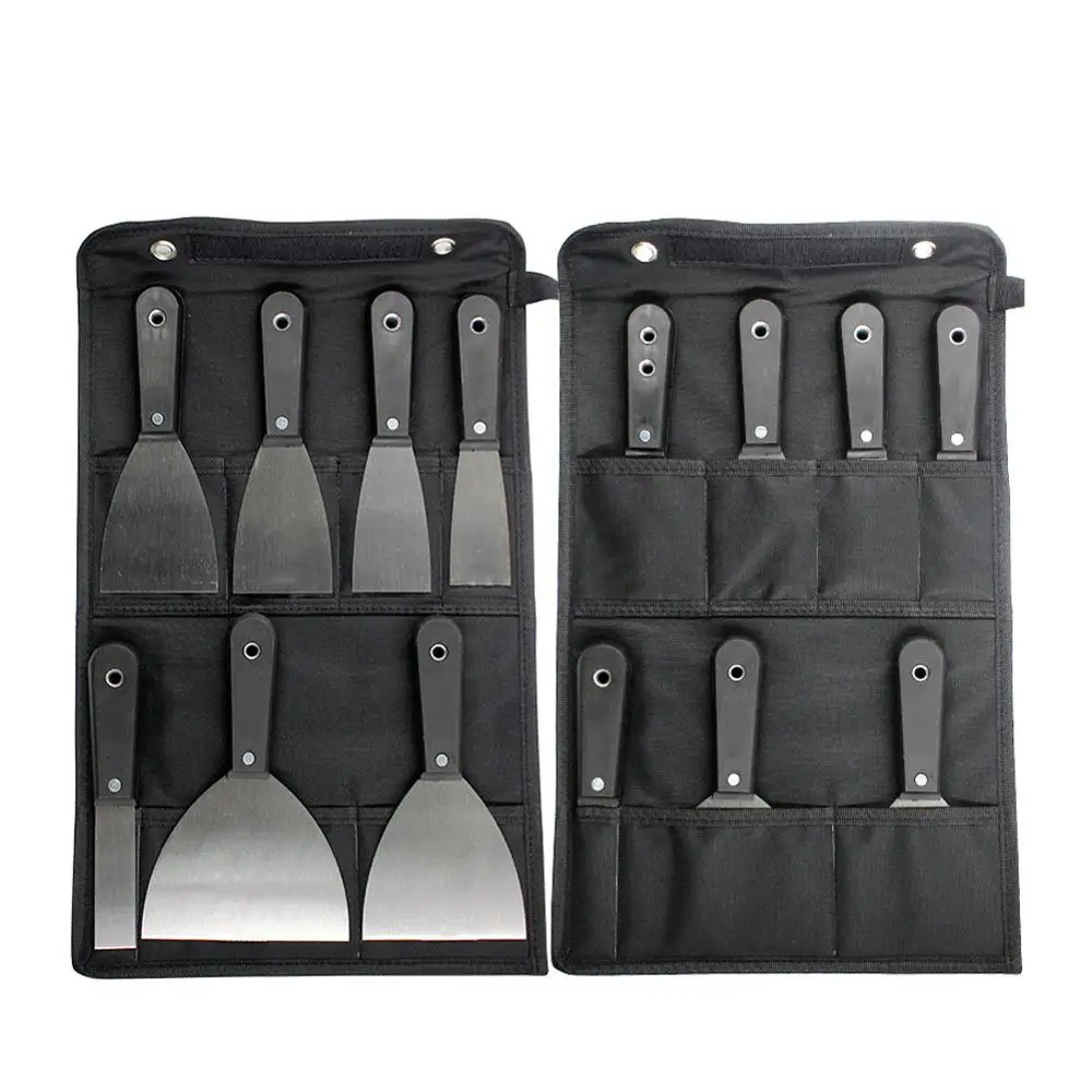 

7pcs Putty Knife Set 1"1.5" 2" 2.5" 3" 4" 5" Wall Shovel Carbon Steel Paint Scraper Blade Plastering Knife Tool Bag
