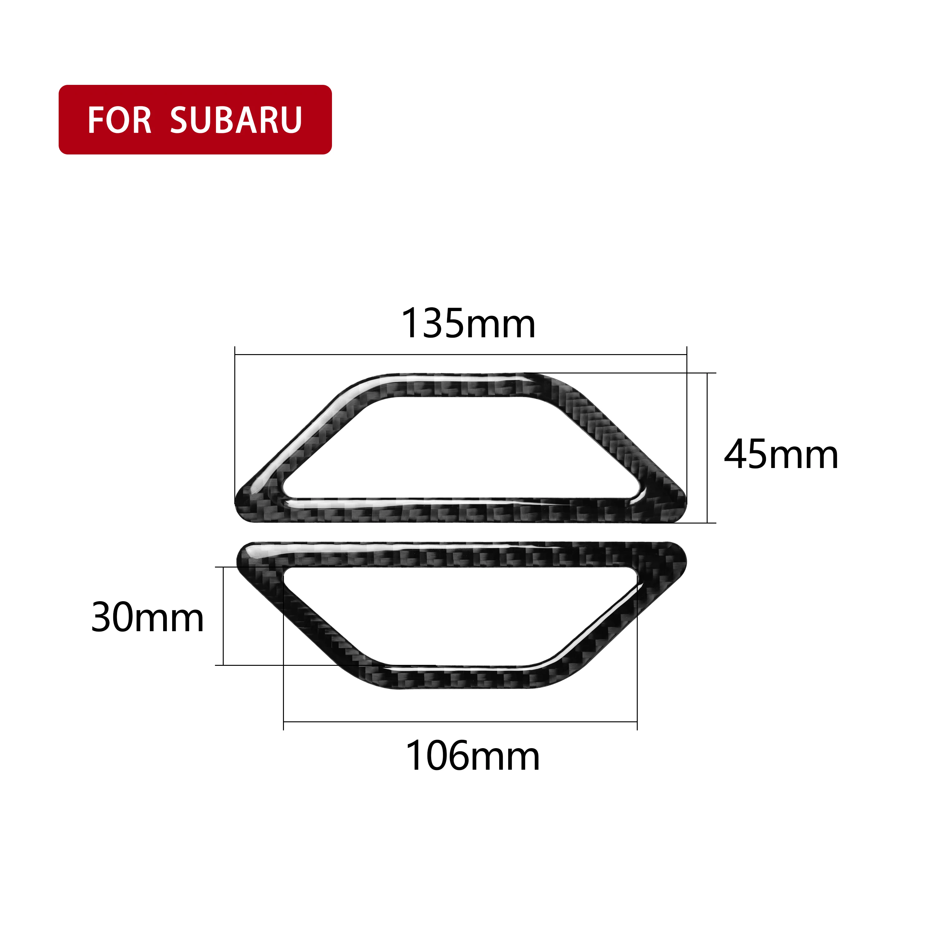 

2Pcs Car Air Conditioning Outlet Cover Carbon Fiber For Subaru BRZ Toyota 86 13-20 Car-Styling Interior Decoration Accessories