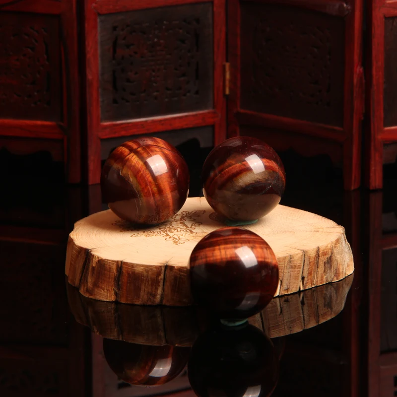 

Natural Crystal Red Tiger Eye Quartz Sphere Ball Healing Stone Ore Mineral Reiki Energy Gemstones Ball Home Decoration Ornament