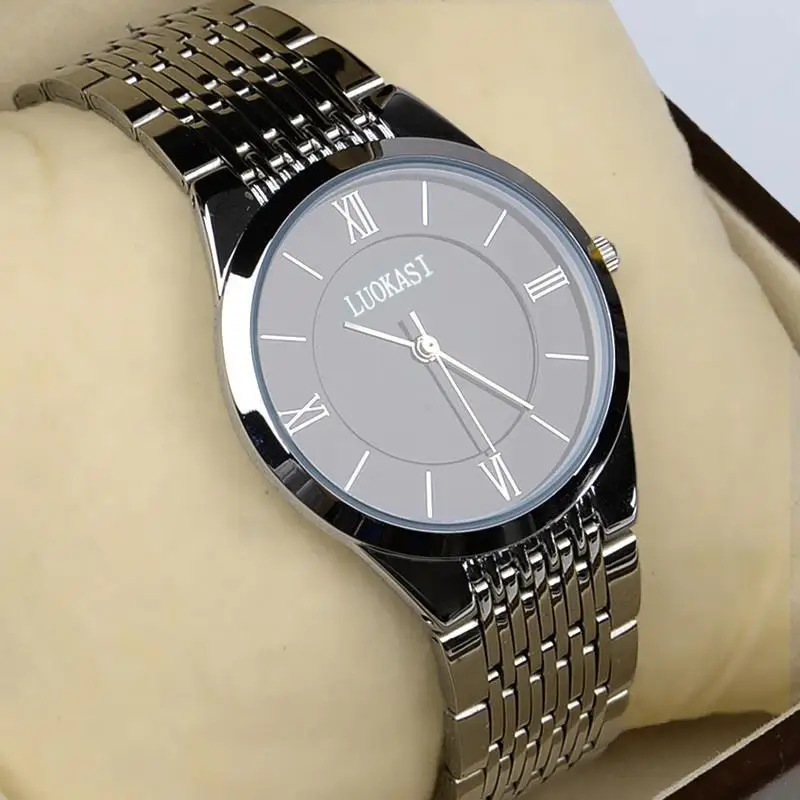 

The new men's watch waterproof fully automatic quartz watch ultra-thin steel watch men's fashion non-mechanical men's watch