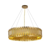 led postmodern lucky ring golden led light pendant lights pendant lamp pendant light for dinning room foyer