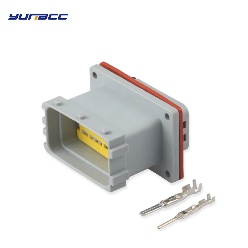 

24Pin Auto ECU Car Control Computer Modified Plug Grey Black Yellow Waterproof Female Connector With Terminal DJ7241-1.5/2.8-11