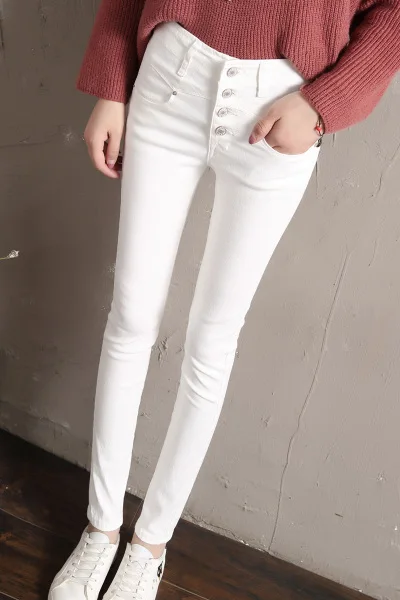 

Women Fleece Lined Winter Jegging Jeans Genie Slim Fashion Jeggings Leggings 2 Real Pockets Woman Fitness Pants