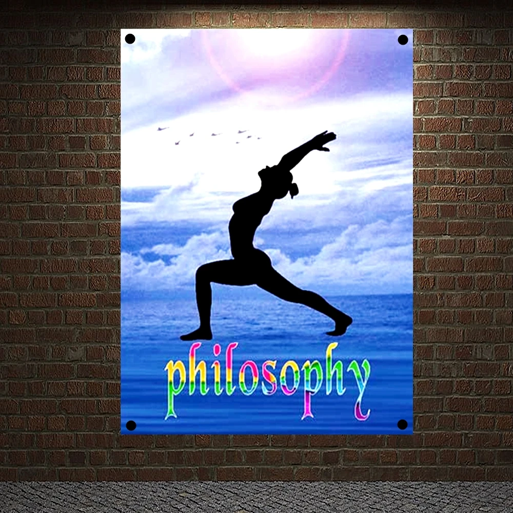 

Плакаты для йоги, филофомии, холст, настенное искусство для фитнеса, спортивный плакат на холсте для дома, тренажерного зала, йоги, позы, подв...