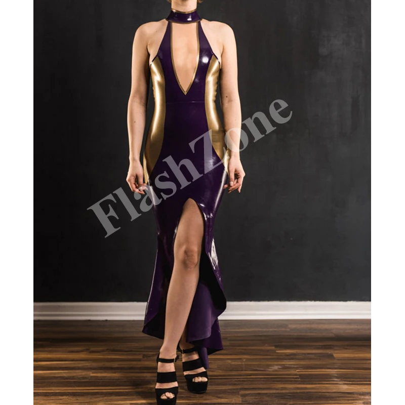 Бесплатная Доставка! Женское сексуальное резиновое длинное модное латексное