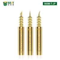 3pcs soldering iron tips oxygen free copper 0 1mm fly line welding tips solder iron sting for 936 soldering station bga diy re