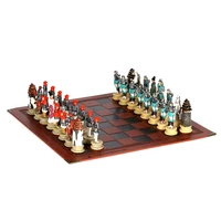 historical figures theme chess painted chess piece skin board go chess set luxury table game toy gift japanese samurai