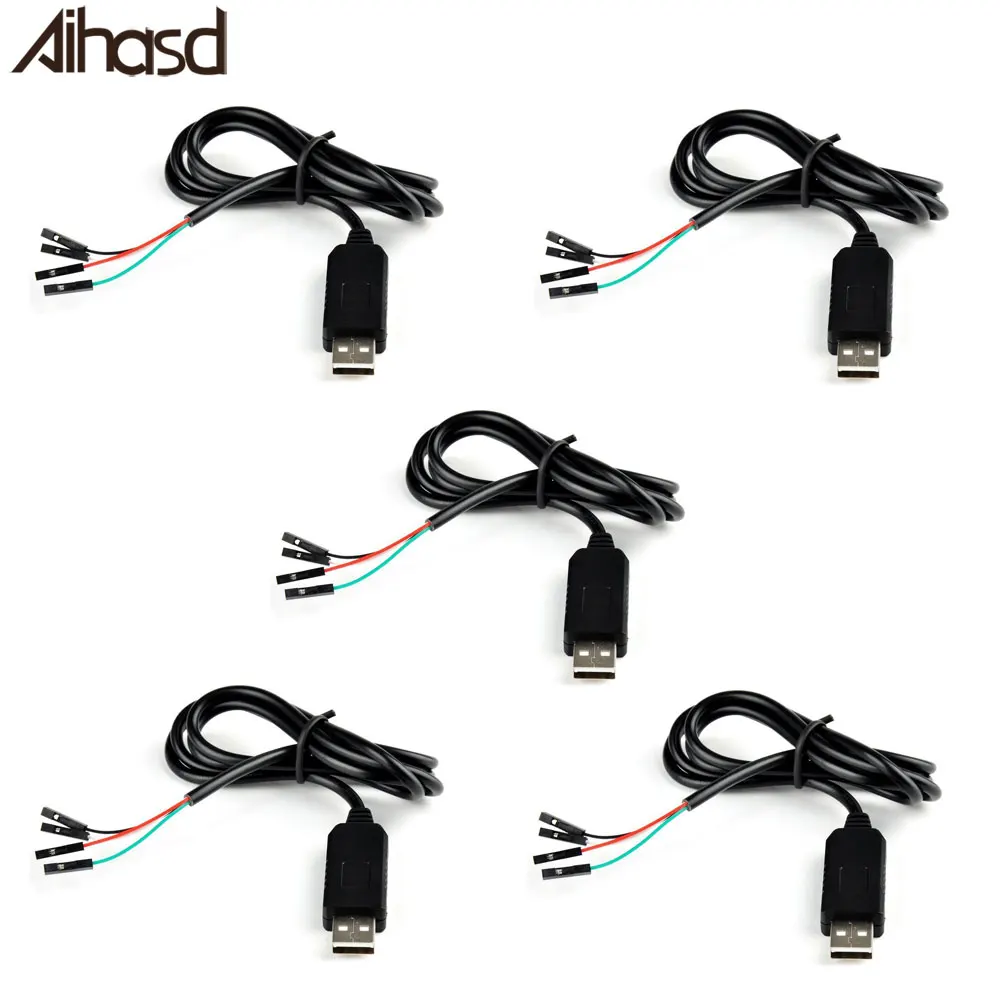 5 шт./лот USB к UART TTL RS232 PL2303HX кабель адаптера для провода модуля преобразователя|usb