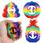 Фиджет-антистресс из силикона для детей и взрослых, сенсорный фигет игрушки для страдающих аутизмом, игрушки для детей против стресса успокаивающий