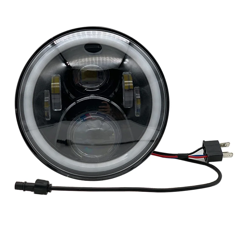RGB Halo 7 дюймов светодиодный комплект фар мигающий ангельские глазки морской
