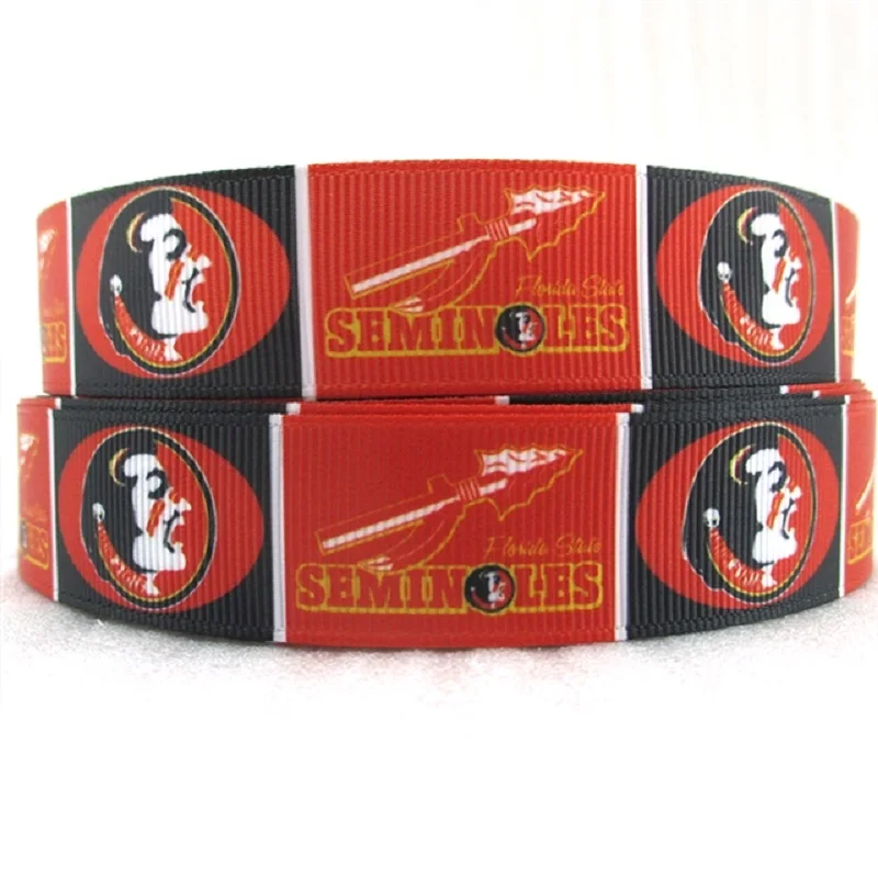 50 ярдов 7/" 22 мм Спортивная команда напечатаны ленты grosgrain вечерние подарочные декорация рукоделие хобби поставка