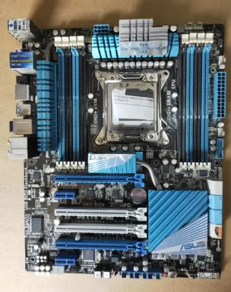 Оригинальная материнская плата ASUS P9X79 PRO DDR3 LGA 2011 USB2.0 USB3.0 64 ГБ для 32 нм процессора X79