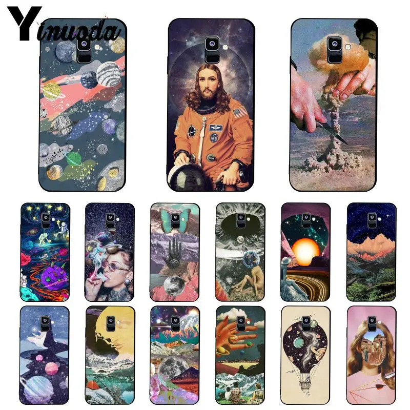 Yinuoda Trippy Art эстетический чехол для телефона Samsung Galaxy A7 A50 A70 A40 A20 A30 A8 A6 Plus A9