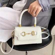 Fashion Pu Leather Small Crossbody Bags for Women 2021 Luxury Alligator Shoulder Bag Lady Handbags Brand Design Flap Female Sac