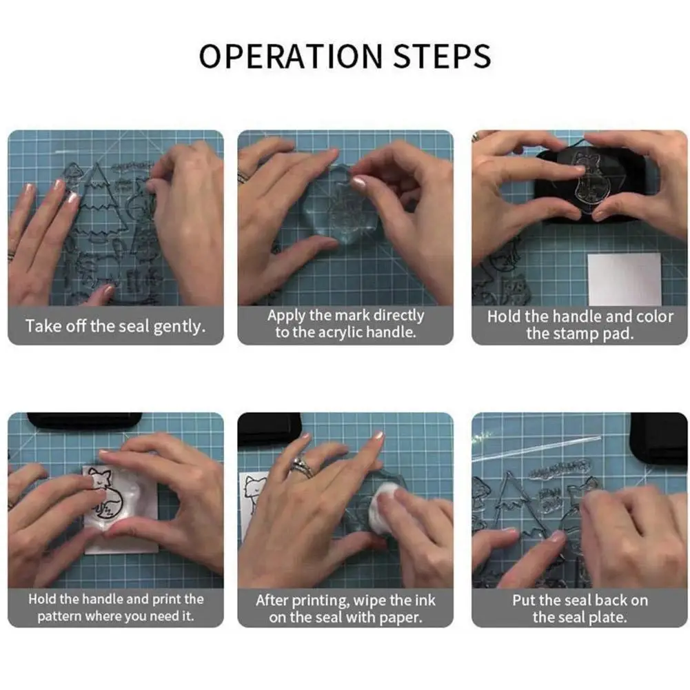 

Submarine Marine Life Transparent Clear Stamps Silicone Roller Scrapbooking Making DIY supplies Seals Photo Album/Card Pain X3S1