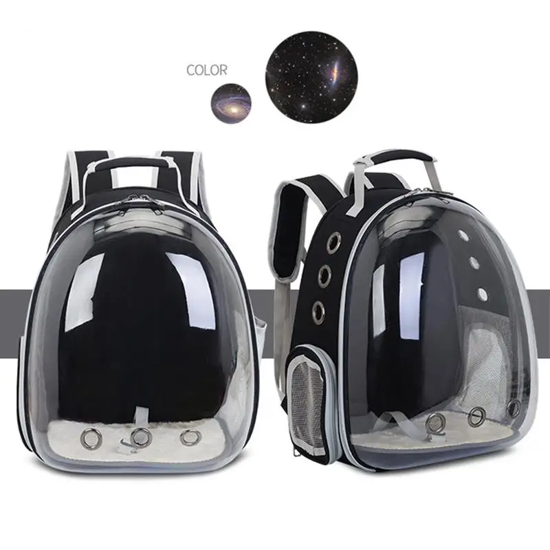 

Pet Carrier Bag Breathable PVC Transparent Cat Dog Puppy Portable Soft Backpack Carrying Handbag for Travel Walking