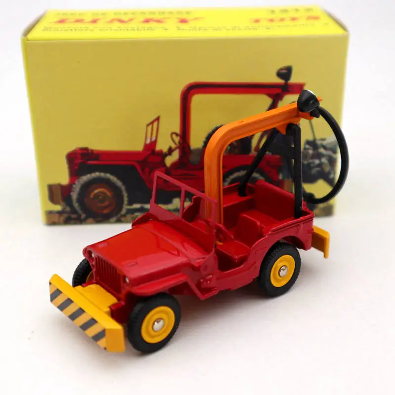 Игрушки Atlas Dinky 1412 Jeep De Depannage Truck красные литые модели автомобилей Коллекция
