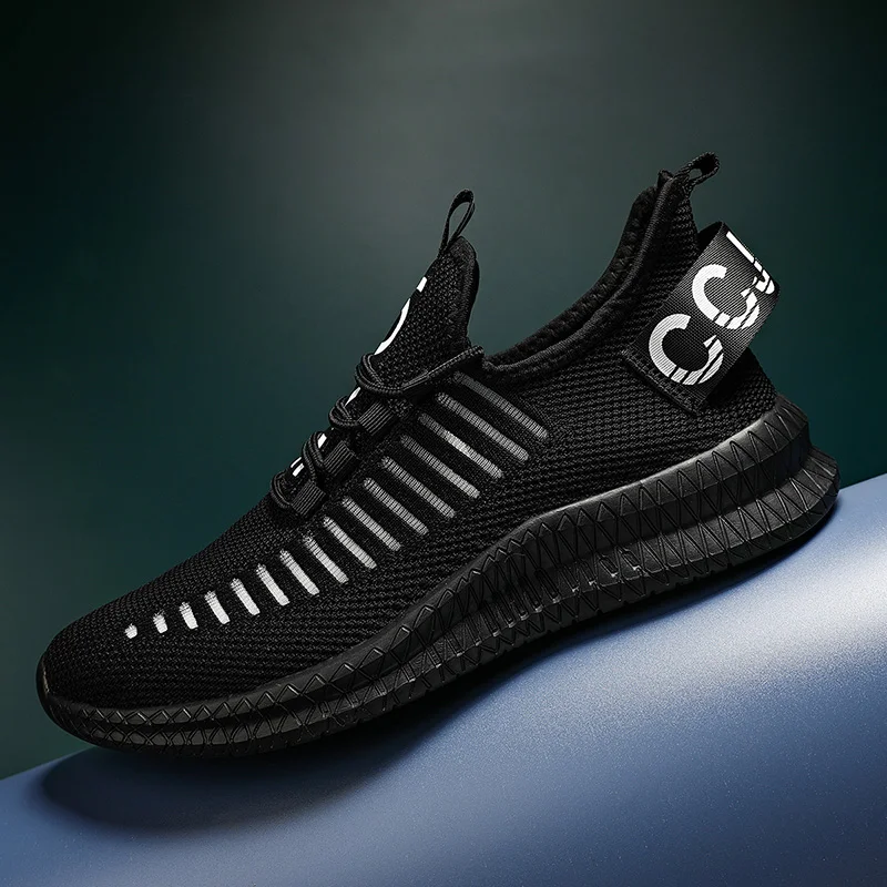 

Кроссовки мужские легкие прогулочные, Спортивная сетчатая обувь на плоской подошве, на шнуровке, Вулканизированная подошва, большие размер...