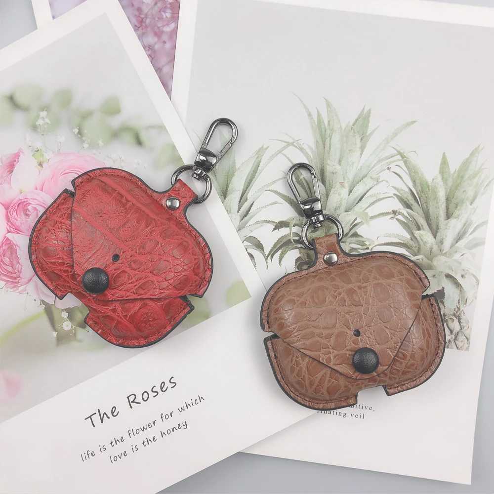 

Luxury Leather Alligator Earphone Case For Apple AirPods Pro Bluetooth Wireless Charging Box For AirPods 2 1 Headset Cover Funda