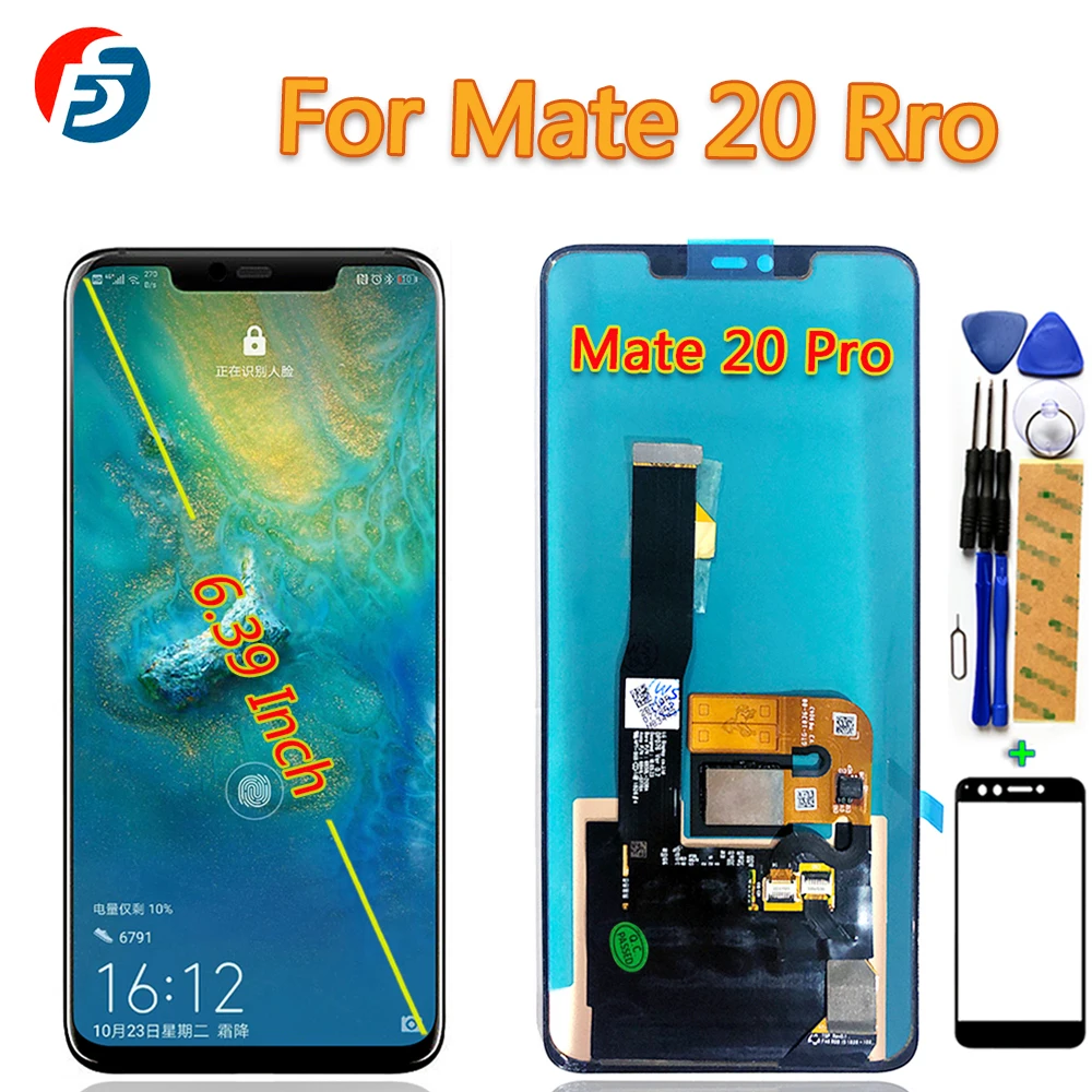 100% проверенный сенсорный экран для huawei mate 20 Pro 6 39 дюймов ЖК-дисплей дигитайзер