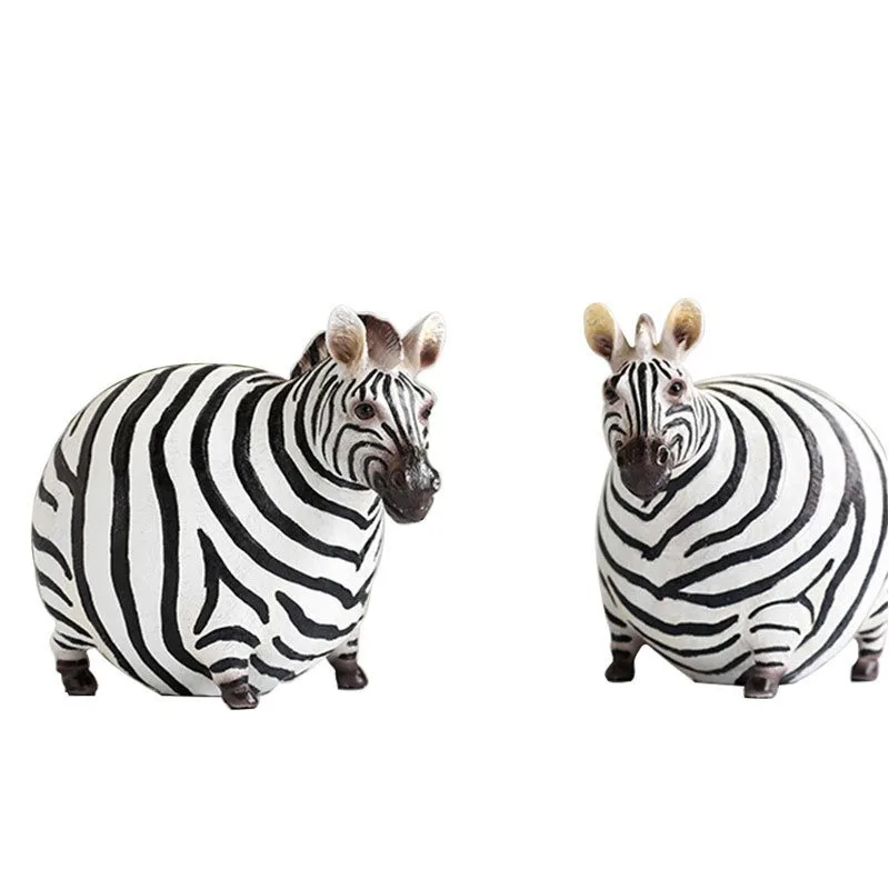 

European fat zebra resin crafts antique zebra living room decoration resin statue resin statue Home decoration