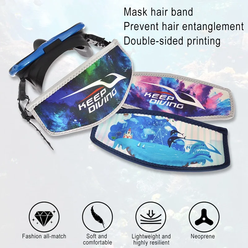 

Latest Scuba Diving Mask Strap Cover Oceanarium Waterproof Underwater Snorkeling Hair Wrapper Protector Fashion Summer Style