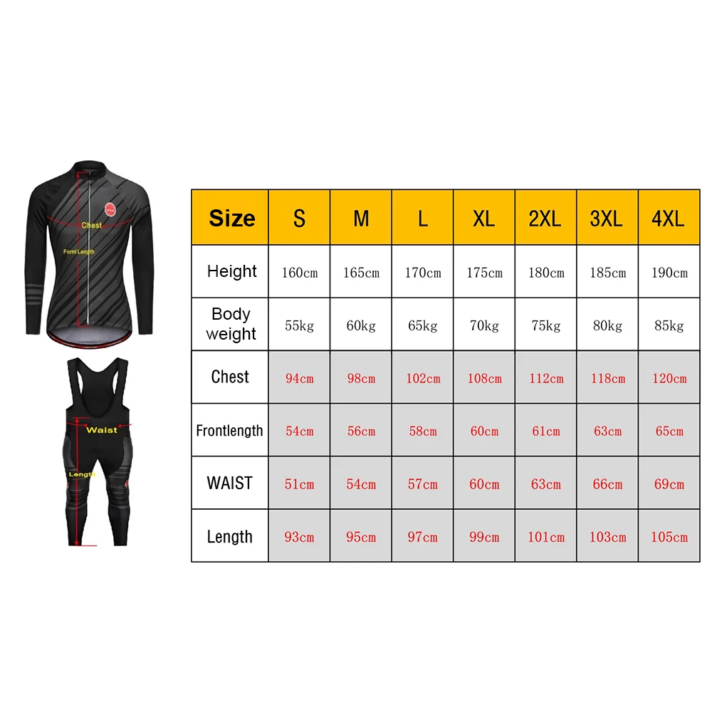

Team Winter Thermal Fleece Jersey Suit Mountain Bike Cycling Jersey Set Cycling Clothing Comfortable Racing Bicycle Clothes Suit