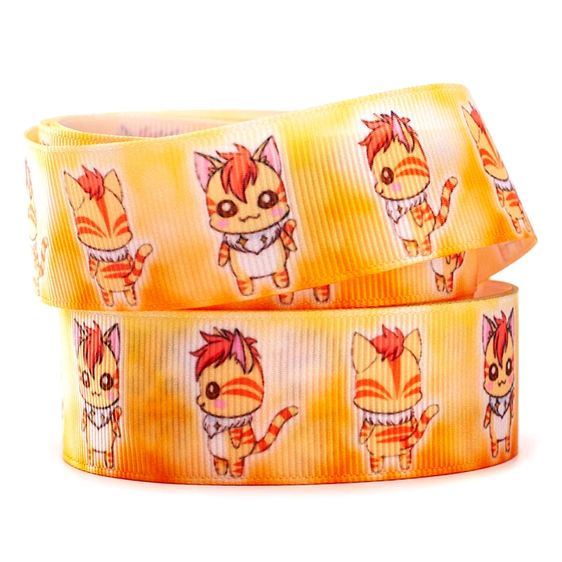 Симпатичная японская корсажная/атласная лента с принтом для девушек 25 мм/38 мм 5