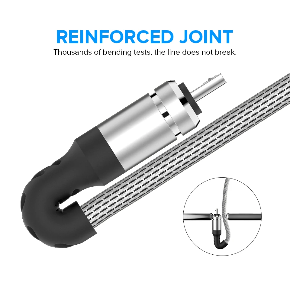 Кабель Micro USB Venroii 1 м для синхронизации данных и зарядки телефона шнур Samsung S7 J5 Huawei