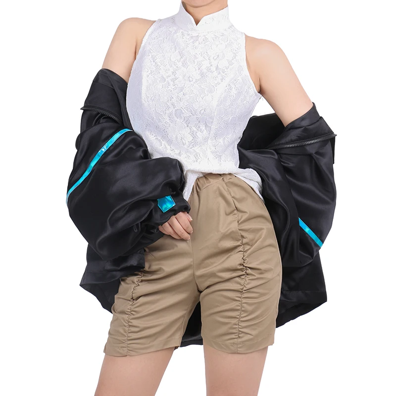 

2020 KDA New Skin Seraphine Cosplay Costume LOL Game Daily Suits Outfits Costumes Top+Shorts+Coat