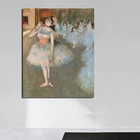 Обои с изображением Эдгара дегаса, балерины на холсте, картины для гостиной, украшение для дома, современные Фотообои