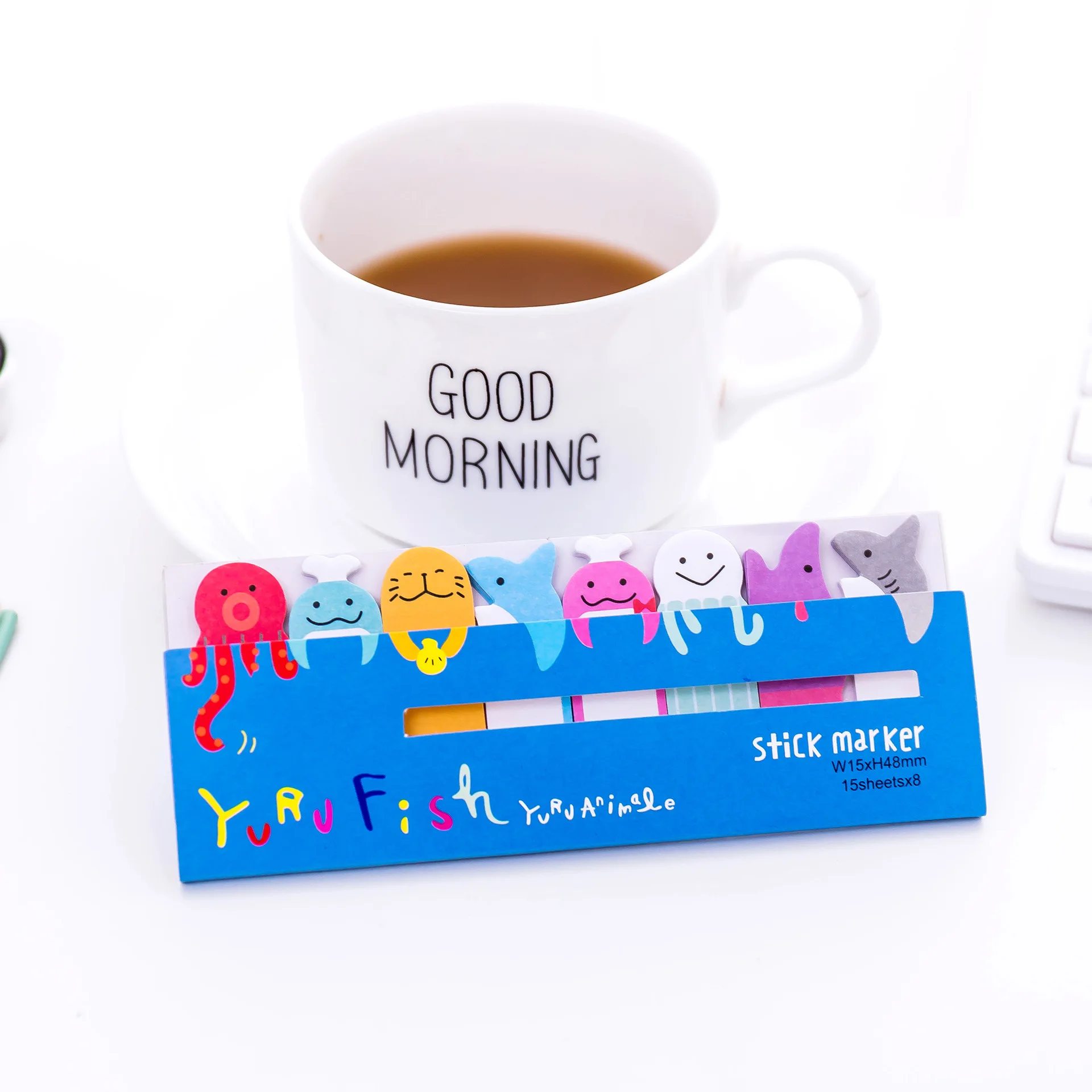 Kawaii блокнот для записей закладки планировщик размещенных заметок креативные